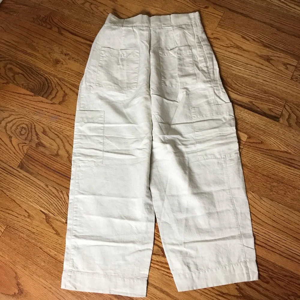 Zara Beige Linen Pants